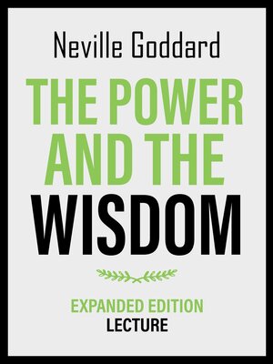 cover image of The Power and the Wisdom--Expanded Edition Lecture